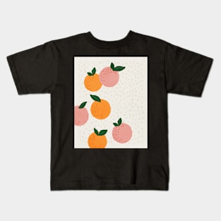 Oranges, Mid century modern kids wall art, Nursery room Kids T-Shirt